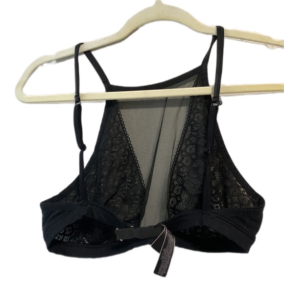 Victoria’s Secret Dream Angels Sheer Black Lace High Neck Bralette - Picture 4 of 7